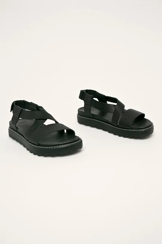 Sorel - Kožené sandále Roaming čierna