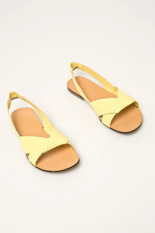 Vagabond Shoemakers - Sandały skórzane Tia żółty