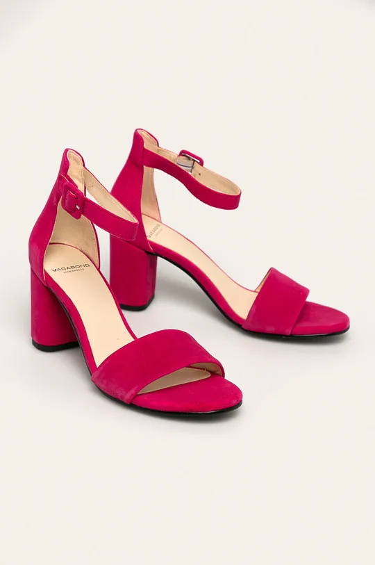 Vagabond Shoemakers - Kožené sandále Penny ružová