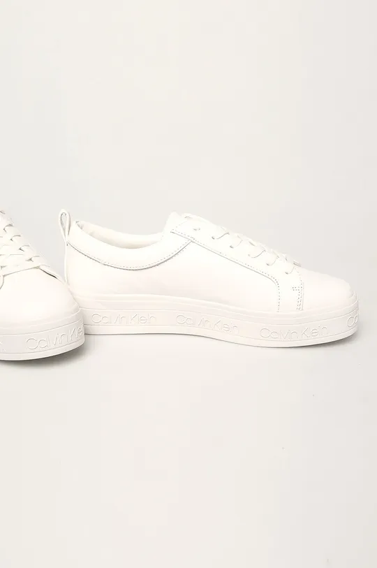 Calvin Klein - Шкіряні черевики білий