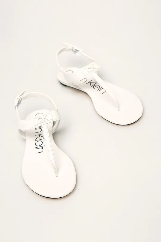 Calvin Klein - Sandále biela