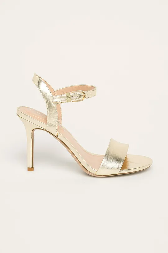 zlatna Lauren Ralph Lauren - Kožne sandale Ženski