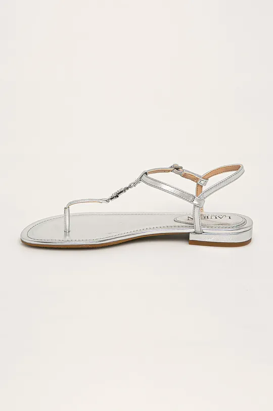 срібний Lauren Ralph Lauren - Шкіряні сандалі