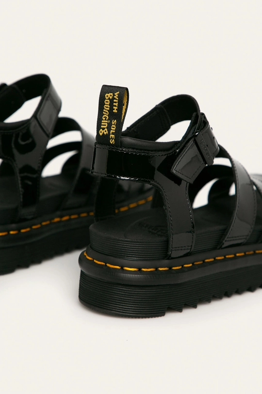 black Dr. Martens leather sandals