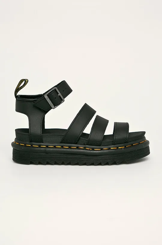 čierna Dr. Martens - Kožené sandále Blaire Dámsky