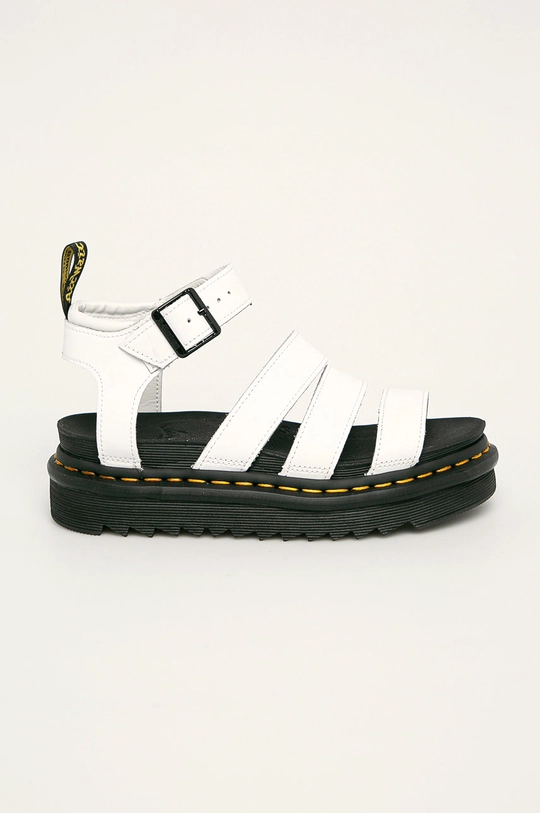 bianco Dr. Martens sandali in pelle Blaire Donna