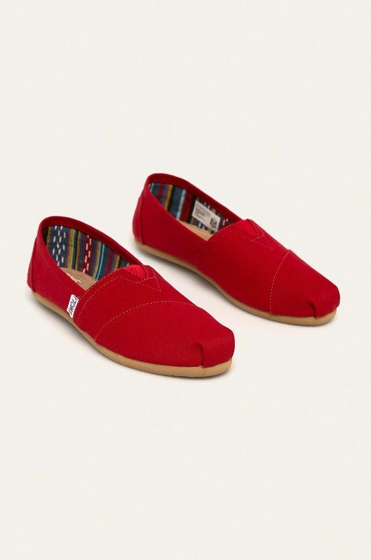 Toms espadrile Classic rdeča