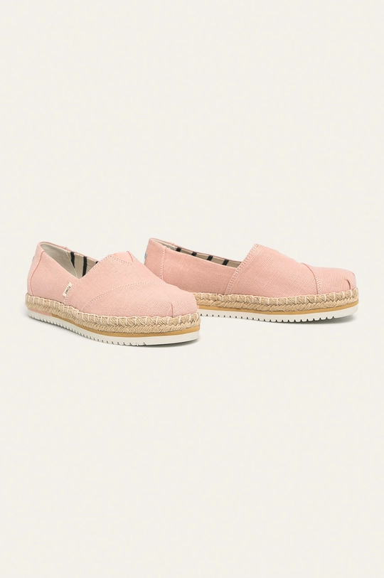 Toms - Espadrilles Platform Alpargata rózsaszín