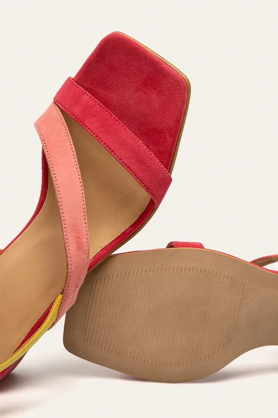 ružová Gant - Kožené sandále Alabasta