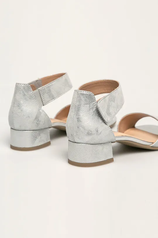 sivá Caprice - Kožené sandále