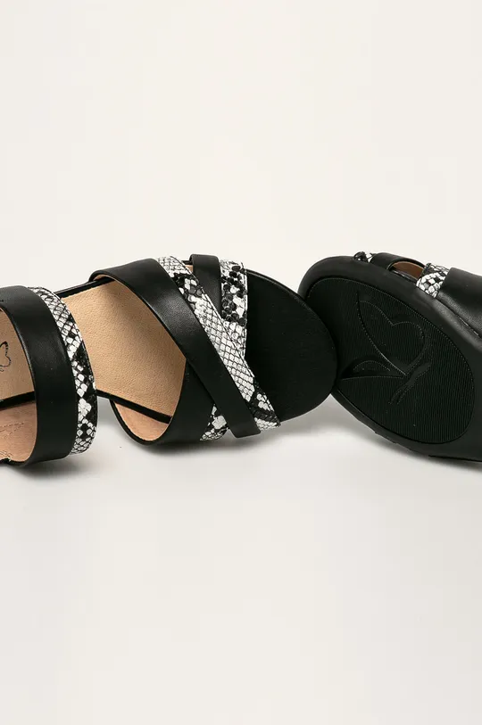 чорний Caprice - Шкіряні сандалі