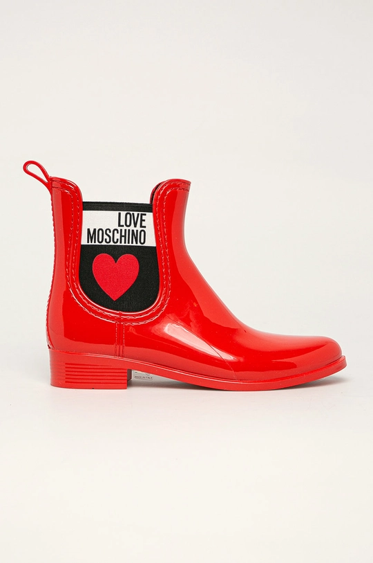 červená Love Moschino - Gumáky Dámsky