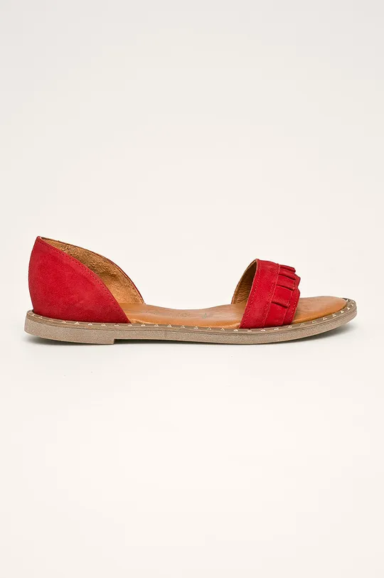 červená Tamaris - Kožené sandále Dámsky