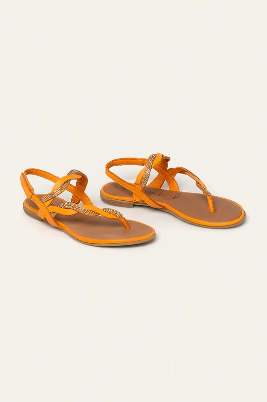 Tamaris - Шкіряні сандалі помаранчевий