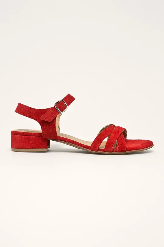 červená Tamaris - Kožené sandále Dámsky