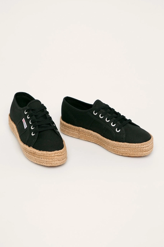 Superga - Espadrilky čierna