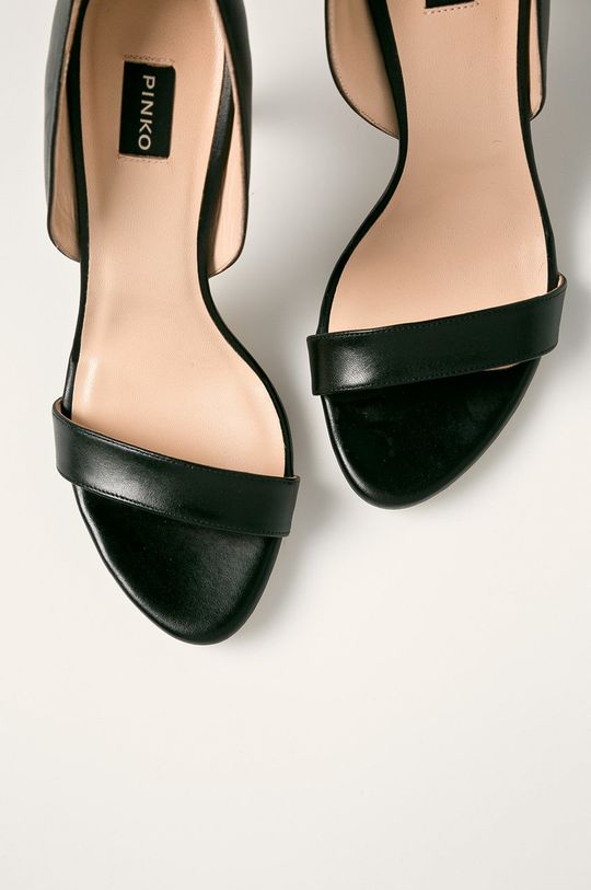 čierna Pinko - Kožené sandále