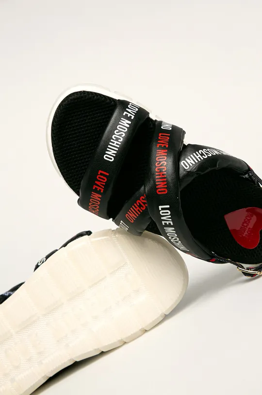 Love Moschino - Sandále  Zvršok: Syntetická látka, Textil Vnútro: Textil Podrážka: Syntetická látka