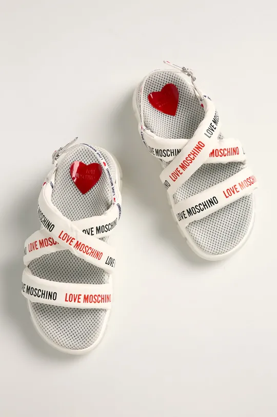 Love Moschino - Sandále biela