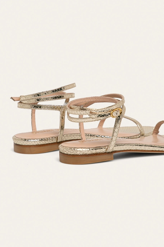 Stuart Weitzman - Sandały skórzane Merinda Flat Skóra naturalna