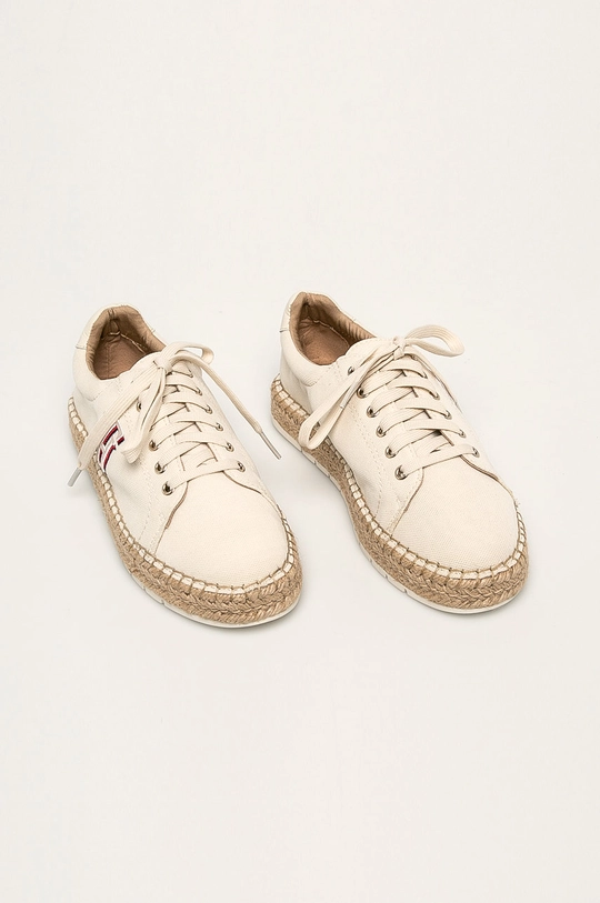 Tommy Hilfiger - Espadryle FW0FW04749 beżowy