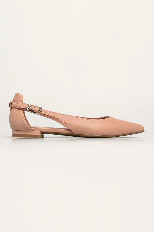 rózsaszín Tommy Hilfiger - Bőr balerina cipő Női