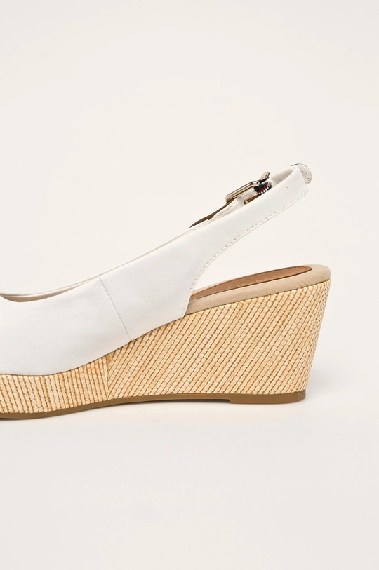 Tommy Hilfiger - Σανδάλια ICONIC ELBA SLING BACK WEDGE Πάνω μέρος: Υφαντικό υλικό, Φυσικό δέρμα Εσωτερικό: Υφαντικό υλικό, Φυσικό δέρμα Σόλα: Συνθετικό ύφασμα