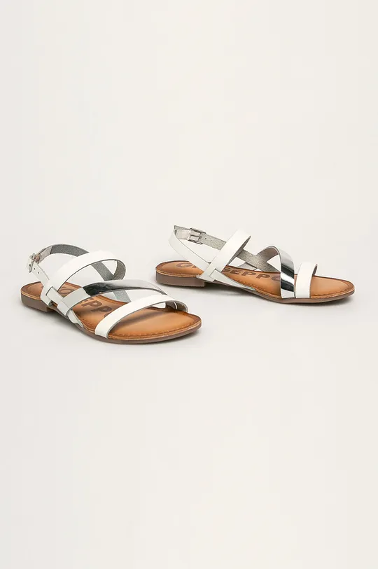 Gioseppo - Kožené sandále biela