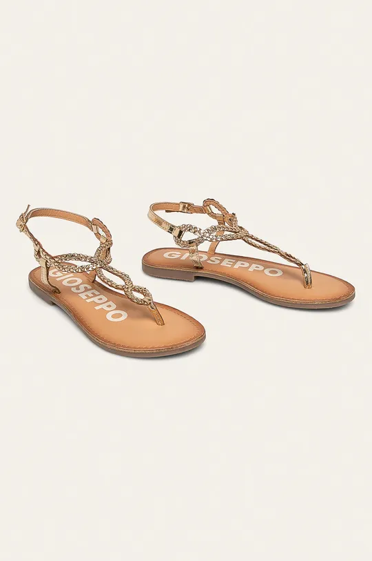 Gioseppo - Kožené sandále zlatá