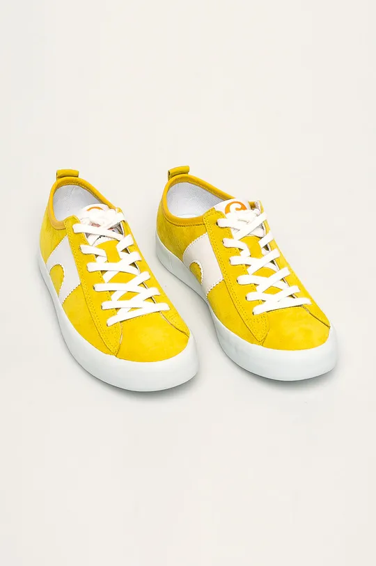 Camper - Kožená obuv Imar Copa žltá