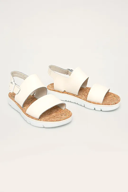 Camper - Kožené sandále Oruga Sandal béžová