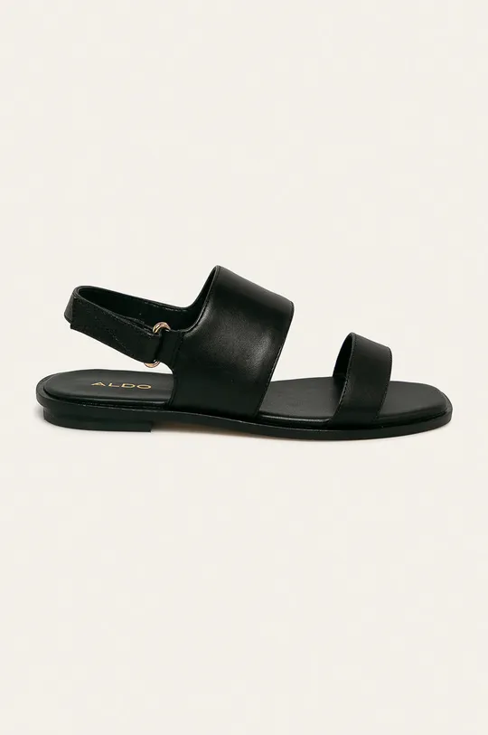 čierna Aldo - Kožené sandále Sula Dámsky