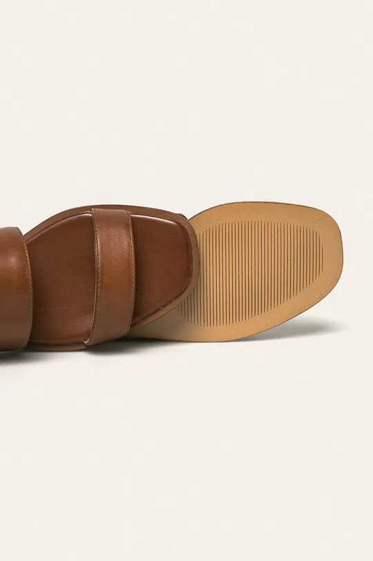 hnedá Aldo - Kožené sandále Sula