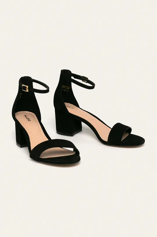 Aldo - Kožené sandále Villarosa čierna