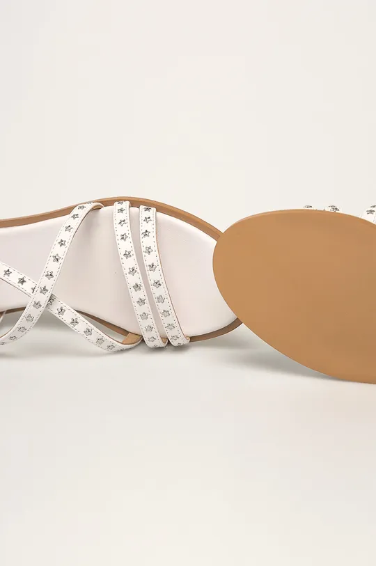 biela Liu Jo - Kožené sandále