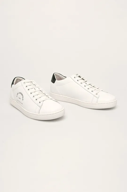 Karl Lagerfeld - Buty skórzane KL61238 biały