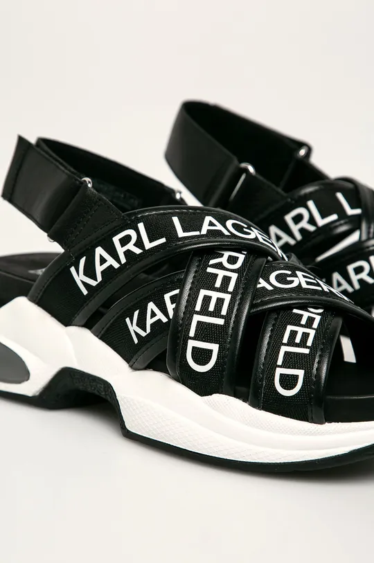 чорний Karl Lagerfeld - Шкіряні сандалі