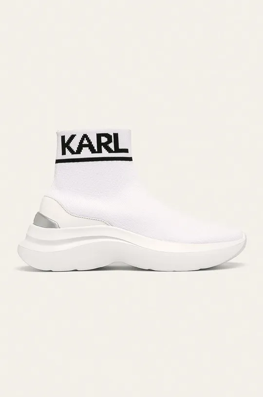 biały Karl Lagerfeld - Buty KL61850 Damski