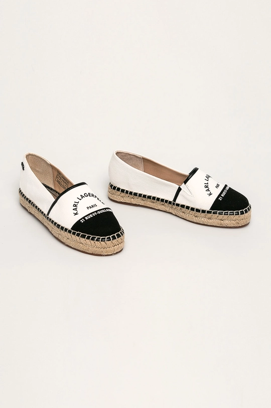 Karl Lagerfeld - Espadrilky biela