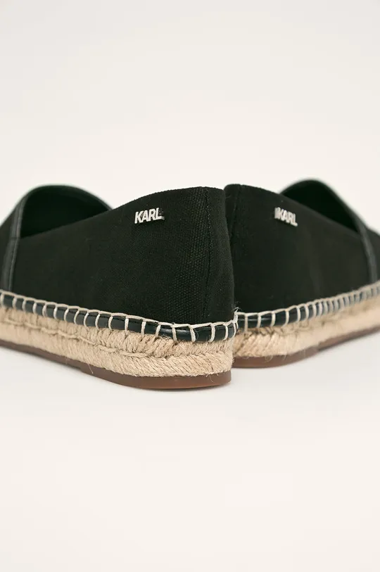 Karl Lagerfeld - Espadryle KL80108 Cholewka: Materiał tekstylny, Wnętrze: Materiał tekstylny, Podeszwa: Materiał syntetyczny, Wkładka: Skóra naturalna