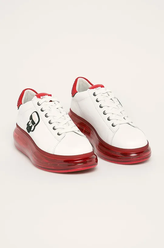 Karl Lagerfeld - Δερμάτινα παπούτσια λευκό