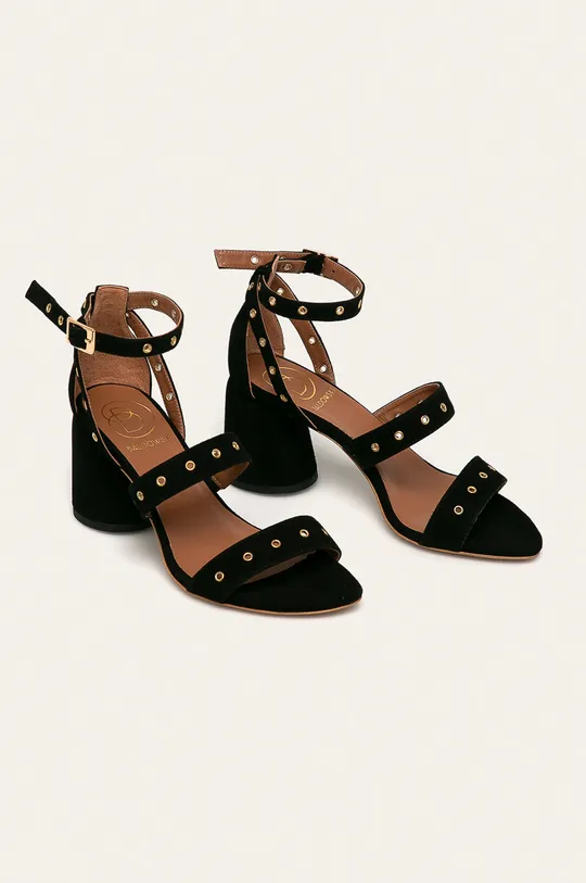 Baldowski - Kožené sandále čierna