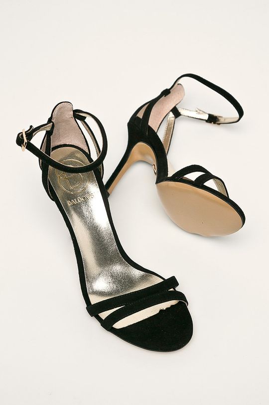 čierna Baldowski - Kožené sandále