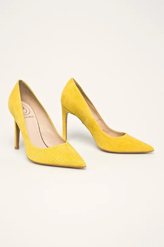 Baldowski - Шкіряні туфлі жовтий