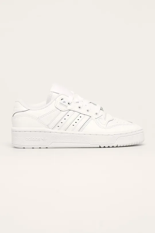white adidas Originals leather shoes Rivalry Low W Women’s