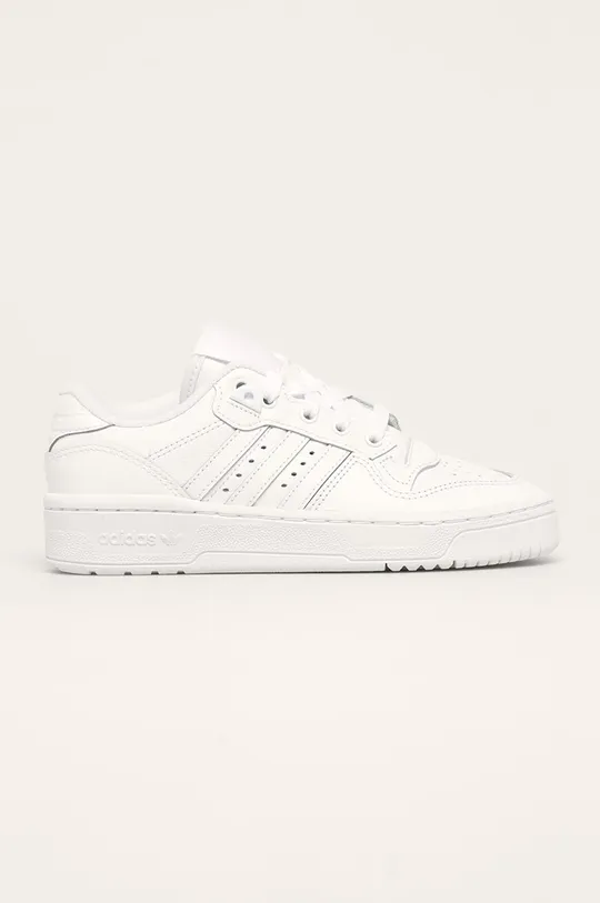 alb adidas Originals ghete de piele Rivalry Low W FV4225 De femei