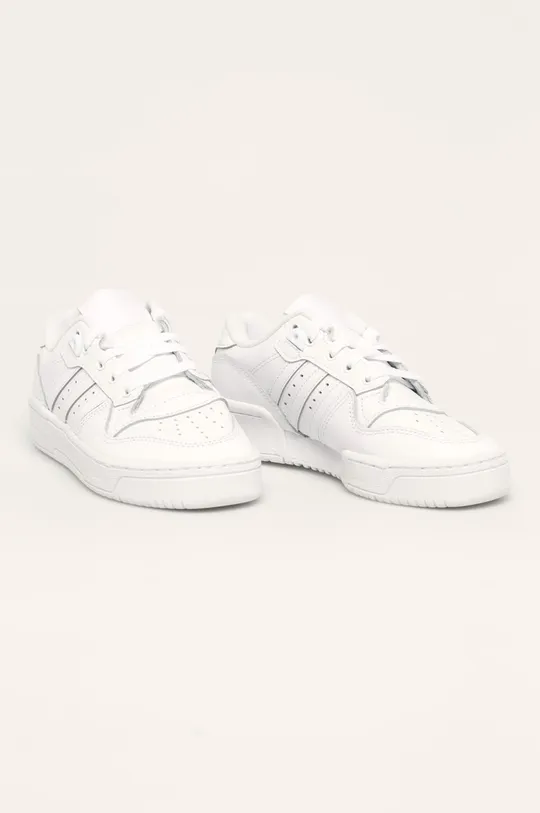 adidas Originals - Buty skórzane Rivalry Low W FV4225 biały