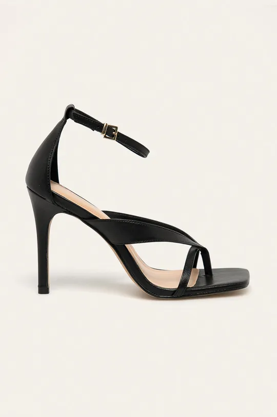 čierna Aldo - Kožené sandále Lexie Dámsky