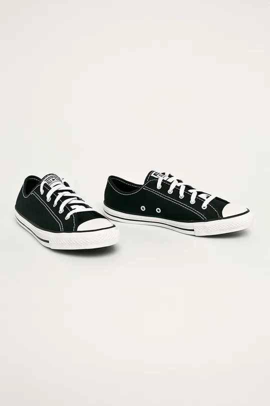 Converse plimsolls black