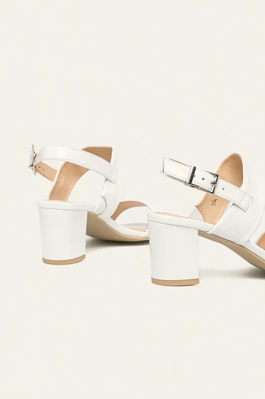 biela Caprice - Kožené sandále